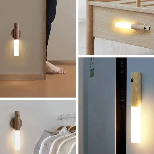 Magnetic light- Luz LED de pared con Sensor de movimiento recargable.