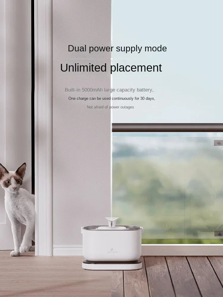 PETWATER™-Fuente Inalambrica De Agua Para Gatos o Perros.